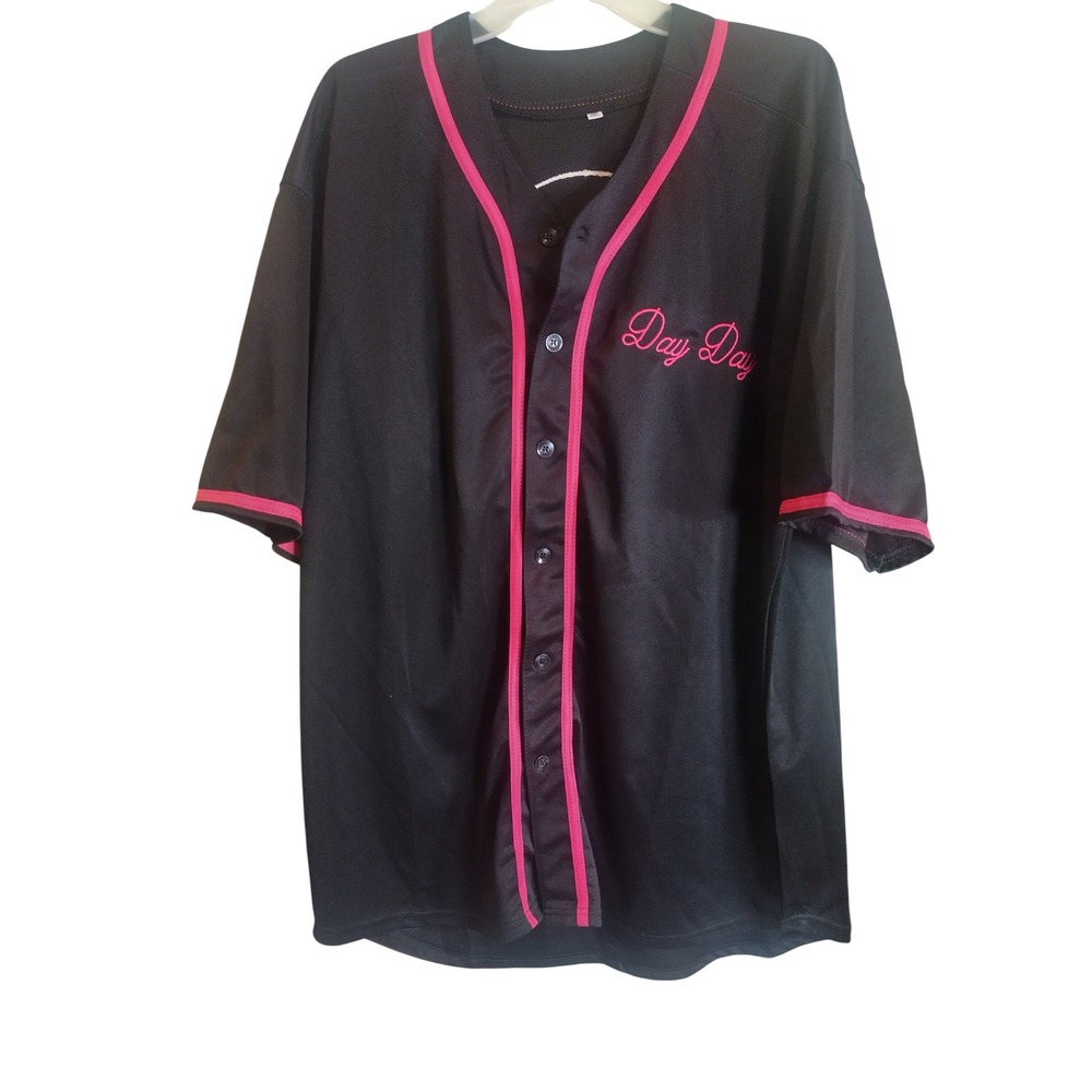 Pinky's Records & Discs Baseball Jersey Day Day Next Friday Movie Black Pink 3XL